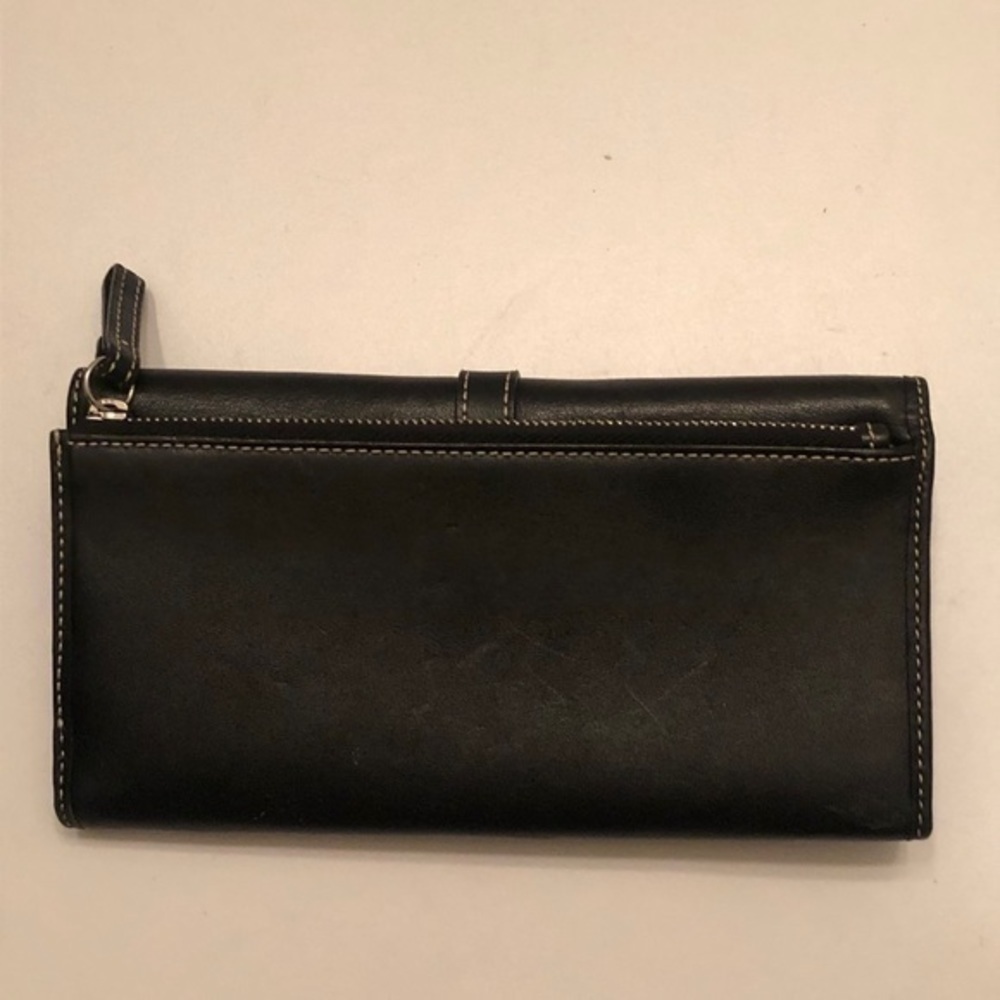Coach checkbook wallet black leather - Picture 7 of 8
